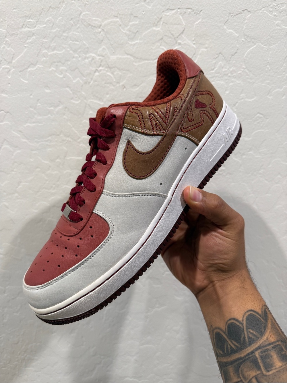Nike Air Force 1 Premium 07 Mr Baltimore Size 12 VNDS 315180-121 AF1 Rare White